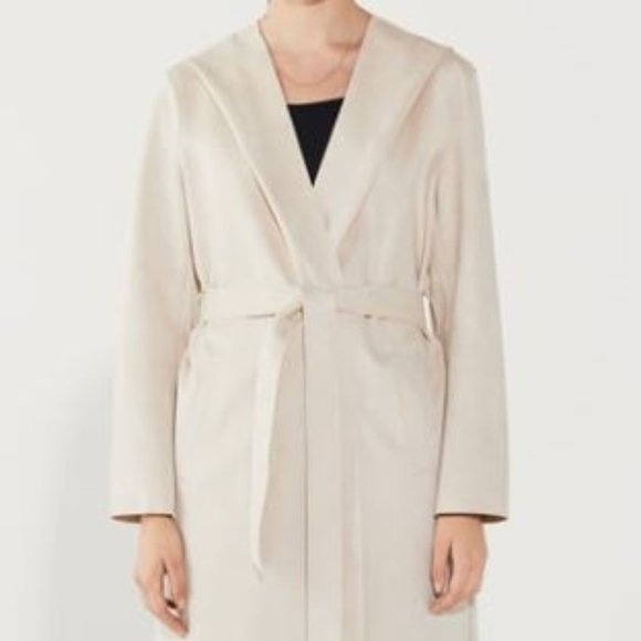 suede look coat zara